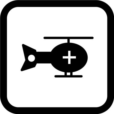 Modern b 'nin vektör illüstrasyonu simge helikopterinden yoksun