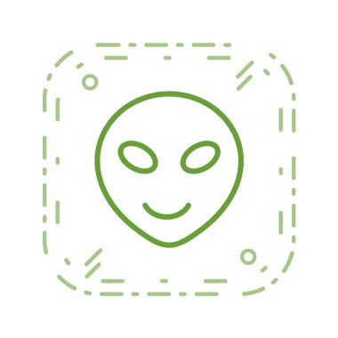 Moda Biçimli Emoji Simgesi İzole Arkaplan 