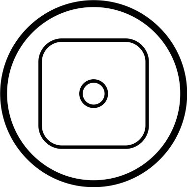 minimalist vektör illüstrasyonu, uygulama simgesi