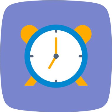 Saat simgesi, vektör illüstrasyonu