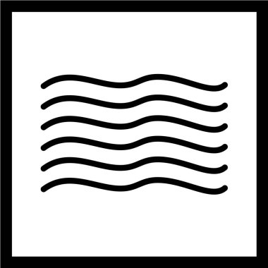 Dalga simgesinin vektör illüstrasyonu