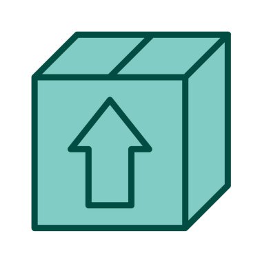 Kutu Simgesinin Vektör illüstrasyonu