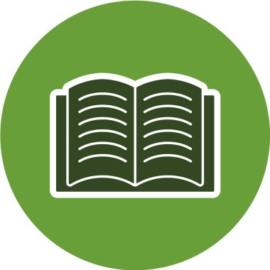 kitap vektör simgesi. Eğitim işareti.