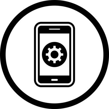 Mobil Uygulama Simgesi Moda Biçimi İzole Arkaplanda Ayarlanıyor