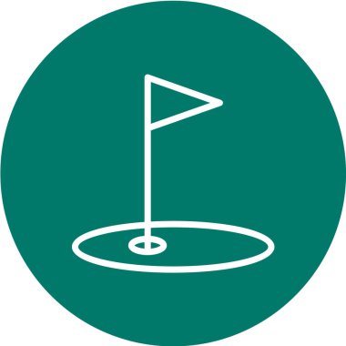 Golf topu ikonu vektör illüstrasyonu