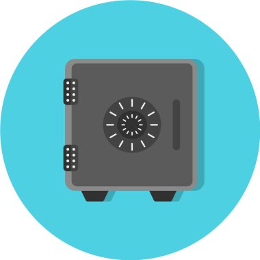 Güvenli ikon. Web için banka vektör simgelerinin düz çizimi