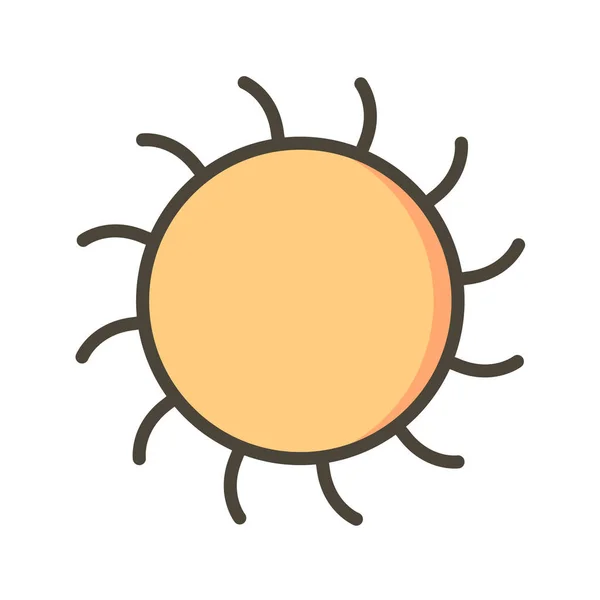 Icono Web Sol Ilustración Vectorial — Archivo Imágenes Vectoriales