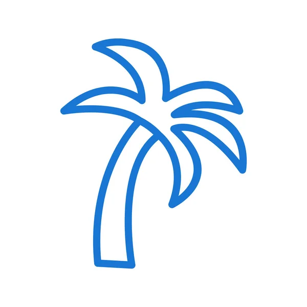 Икона Пальмового Дерева Модном Стиле Изолированный Фон — стоковый вектор