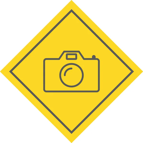 Camera Pictogram Trendy Stijl Geïsoleerde Achtergrond — Stockvector