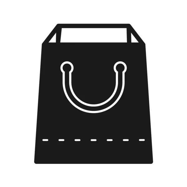 Icono Bolsa Compras Vector Ilustración Diseño Gráfico — Archivo Imágenes Vectoriales