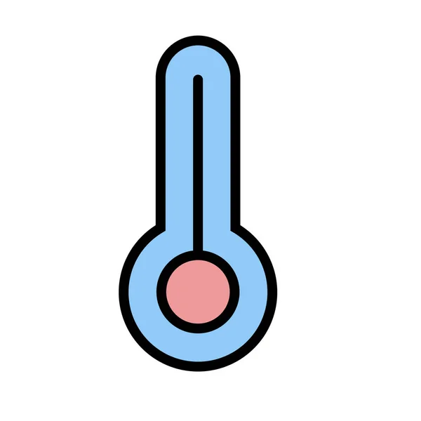 Termómetro Vector Icono Ilustración — Vector de stock