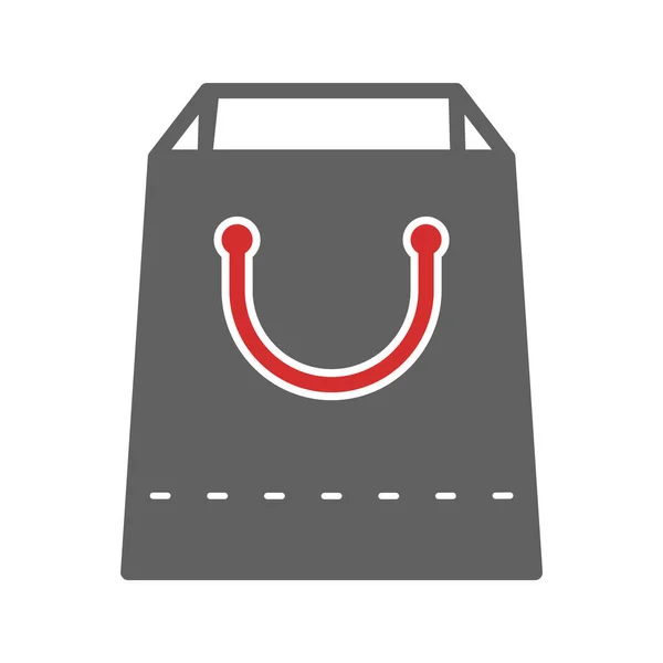 Shopping Bag Icon Trendigen Stil Isolierten Hintergrund — Stockvektor