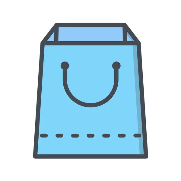 Icono Bolsa Compras Vector Ilustración Diseño — Archivo Imágenes Vectoriales