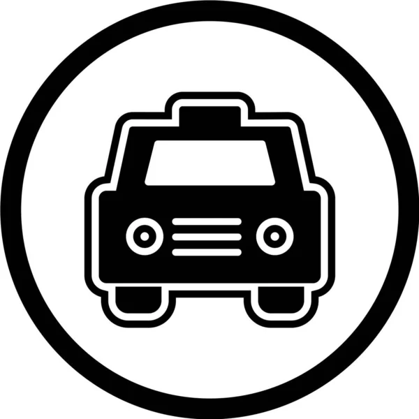 Coche Vehículo Icono Vector Ilustración — Vector de stock