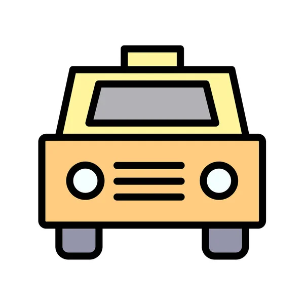 Векторная Иллюстрация Значка Такси — стоковый вектор