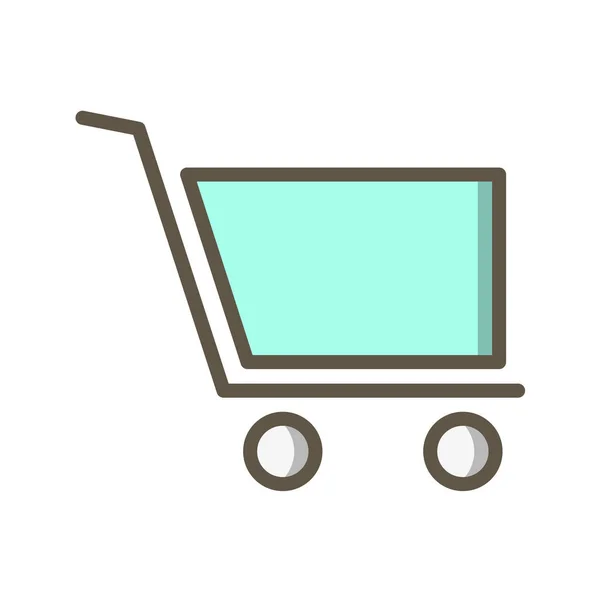 Icono Del Carrito Compras Ilustración Del Vector — Archivo Imágenes Vectoriales