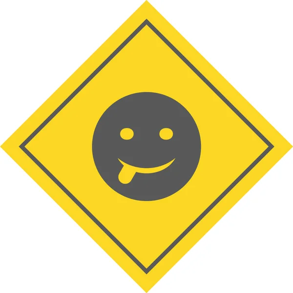 Icona Emoji Lingua Stile Trendy Sfondo Isolato — Vettoriale Stock