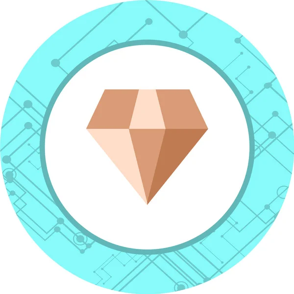 Vectorillustratie Van Een Diamant — Stockvector