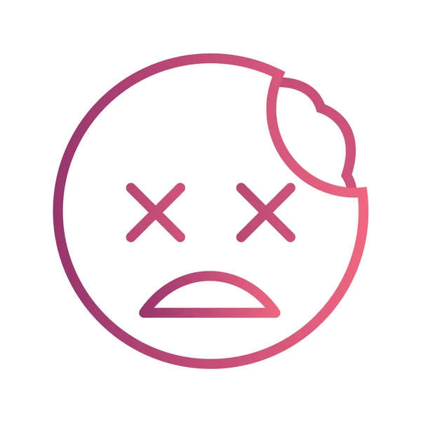 Ikon Emoji Dalam Gaya Trendy Terisolasi Latar Belakang - Stok Vektor