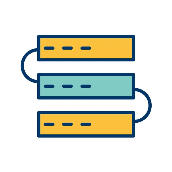 Iconos Línea Vectorial Intercambio Datos — Archivo Imágenes Vectoriales