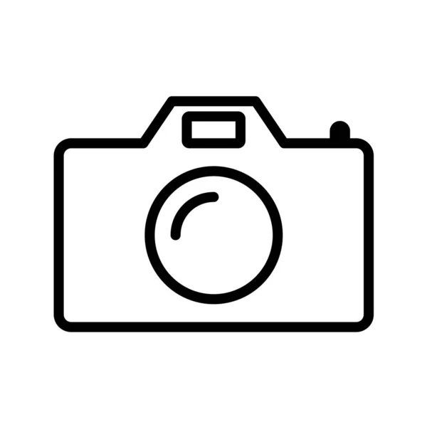 Icono Cámara Fotográfica Ilustración Vectorial — Archivo Imágenes Vectoriales