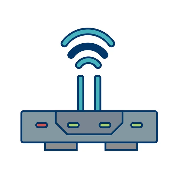 Icona Router Wireless Illustrazione Vettoriale — Vettoriale Stock