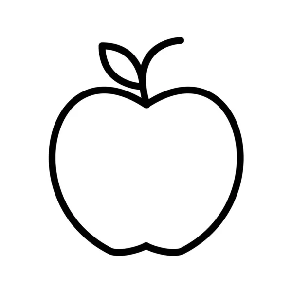 Apfel Symbol Vektor Illustration — Stockvektor