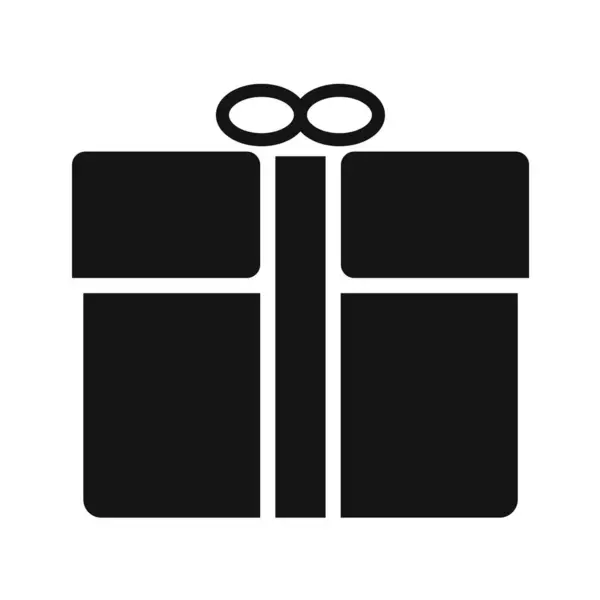 Icône Boîte Cadeau Illustration Vectorielle — Image vectorielle