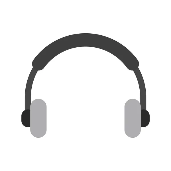 Icono Auriculares Estilo Moda Fondo Aislado — Vector de stock