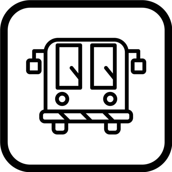 Icono Bus Vector Ilustración — Archivo Imágenes Vectoriales