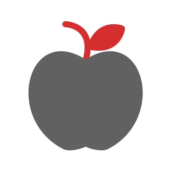 Icono Manzana Vector Ilustración — Vector de stock