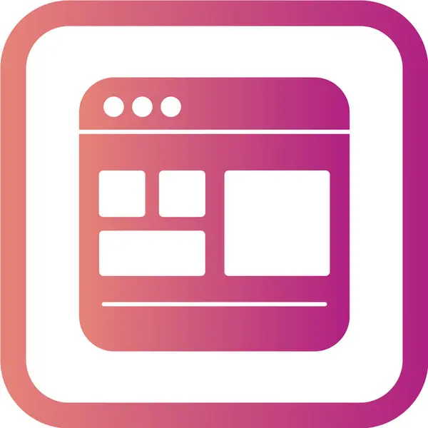 Illustrazione Vettoriale Minimalista Icona Dell App — Vettoriale Stock