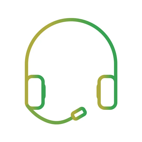 Ilustración Vectorial Icono Simple Auriculares — Vector de stock