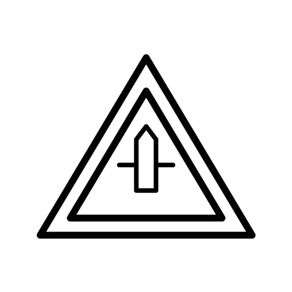 Verkehrszeichen Glyph Circle — Stockvektor