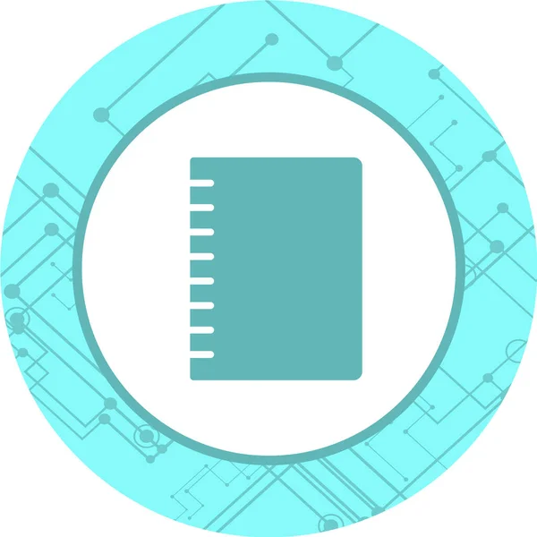 Notizbuch Und Vektor Illustration — Stockvektor