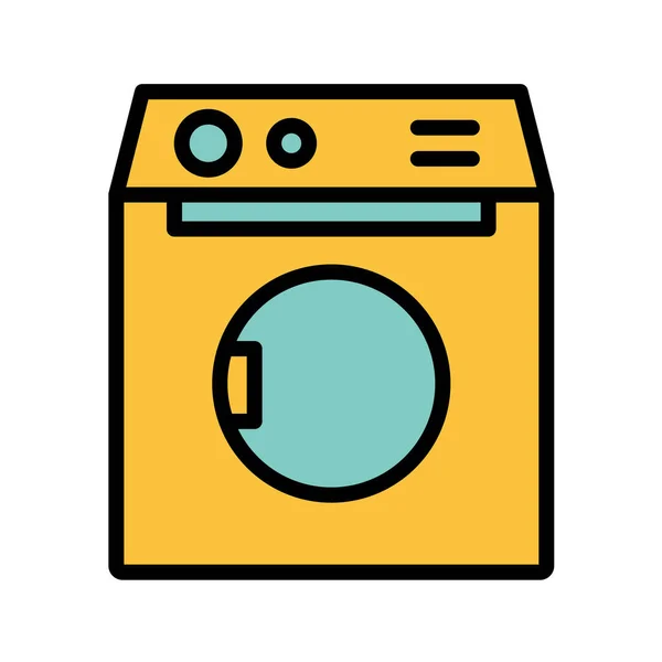 ベクトル図洗濯機のシンプルなアイコン — ストックベクタ