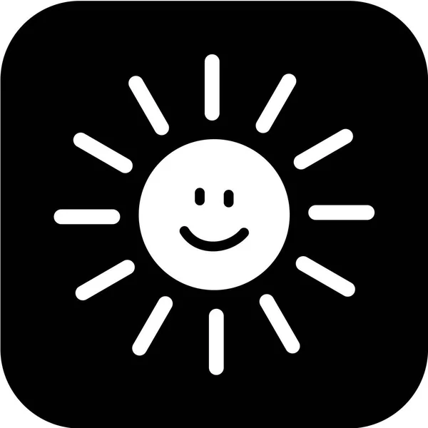 Feliz Cara Sonriente Icono Vector Ilustración — Archivo Imágenes Vectoriales