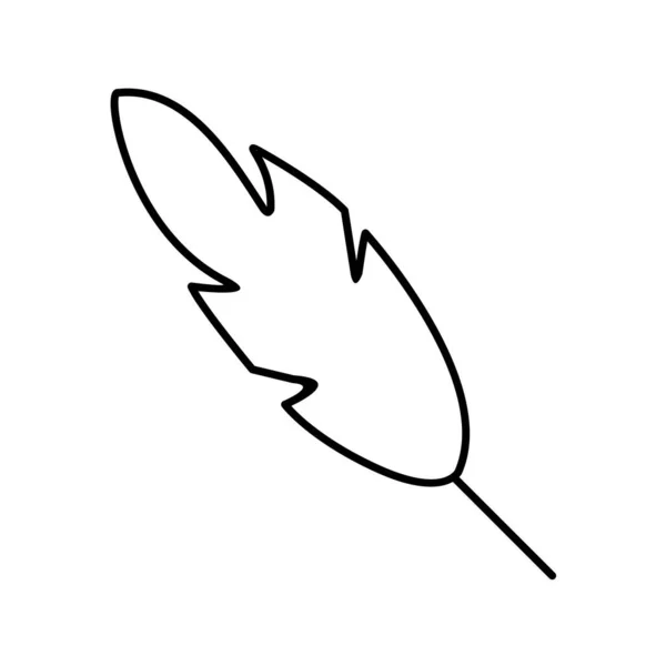 羽のアイコンベクトルイラスト — ストックベクタ