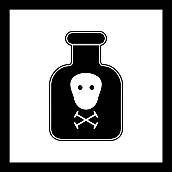 Chemicaliën Pictogram Trendy Stijl Geïsoleerde Achtergrond — Stockvector