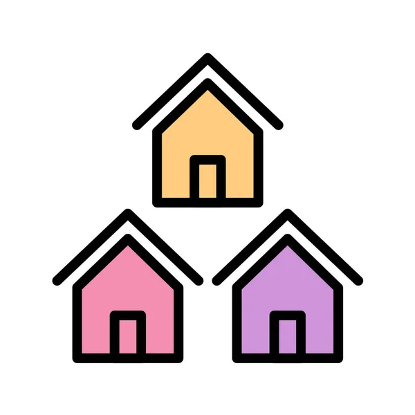Hauszeichen Symbol Vektor Illustration — Stockvektor