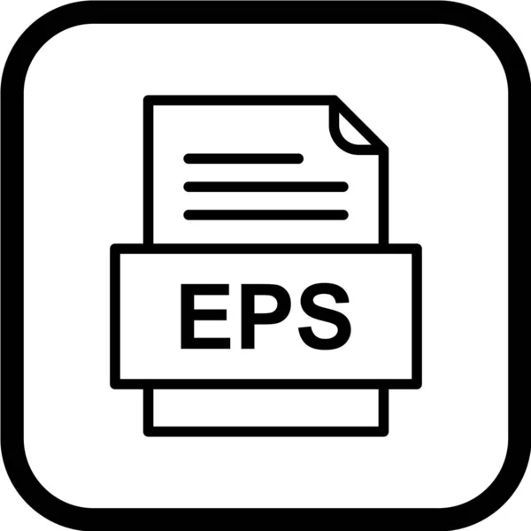 Eps Format 아이콘 일러스트 — 스톡 벡터