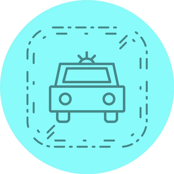 Autoschild Symbol Taxi Symbol Vektorillustration — Stockvektor