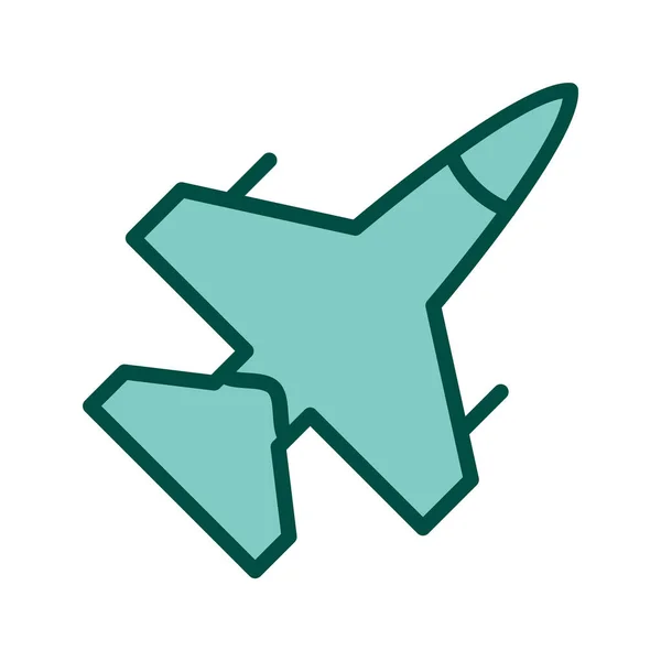 Ikona Jet Módním Stylu Izolované Pozadí — Stockový vektor