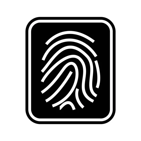 Finger Print Icon Trendy Style Isolated Background — Stock Vector