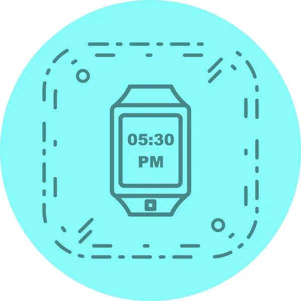 Icono Reloj Inteligente Estilo Moda Aislado Fondo — Vector de stock