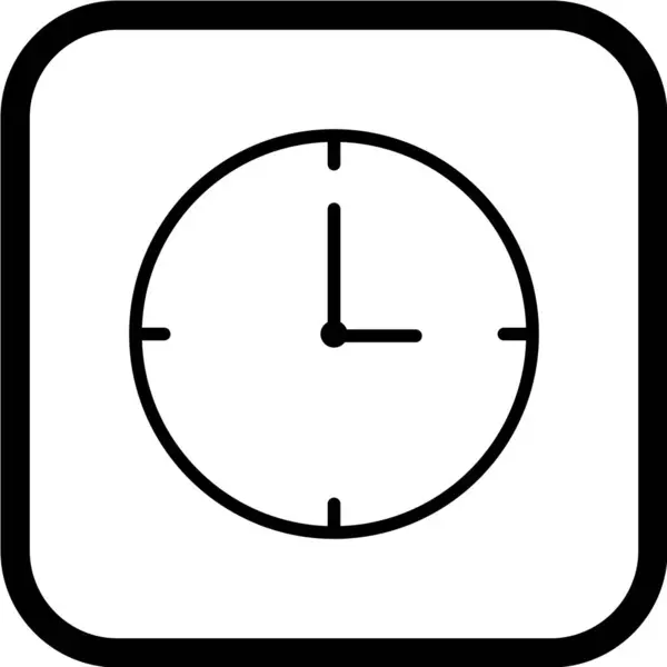 Ícone Relógio Estilo Moda Fundo Isolado —  Vetores de Stock