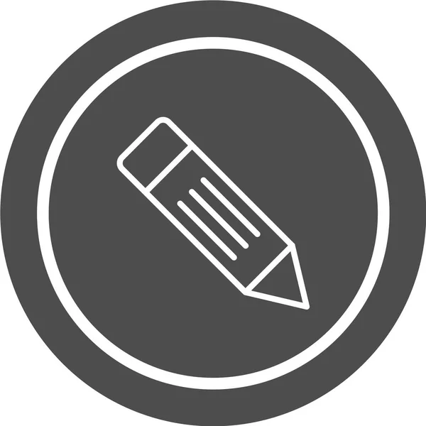 Icona Vettore Matita Modificare Penna Segno — Vettoriale Stock
