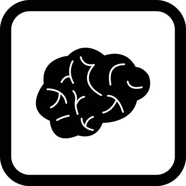 Значок Мозку Стилі Моди Ізольований Фон — стоковий вектор