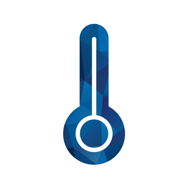 Vektorabbildung Der Blauen Tasche Mit Thermometer Symbol — Stockvektor