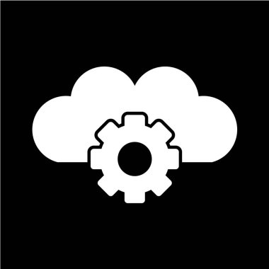 bulut simgesi, vektör illüstrasyonu